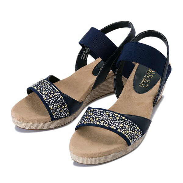 レディース 【NUOVO】 ヌオーヴォ フィットサンダル FL HOTFIX WG 5 NE60130 NAVY